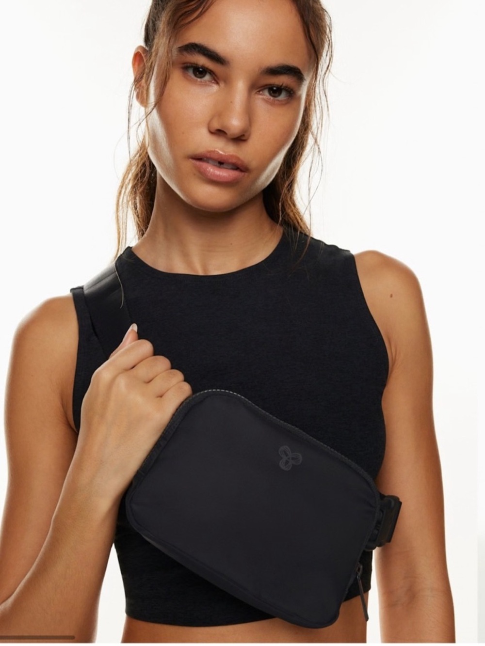 Aritzia TNA Black Crossbody Sling Bag - Minimal Everyday Carry